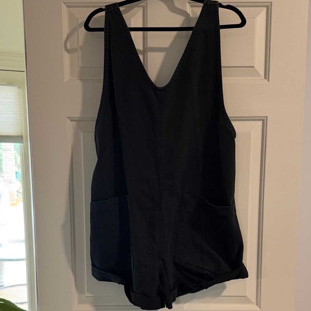 Free People Black High Roller Shortall